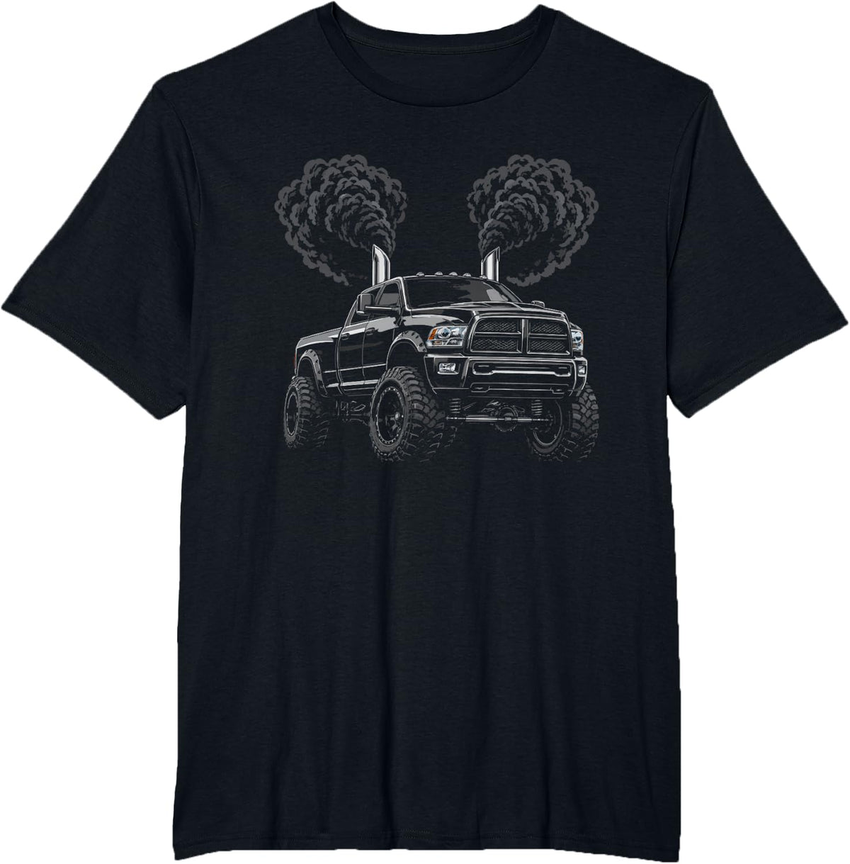 Coal Rolling Truck Classic American Muscle Graphic T-Shirt - Black