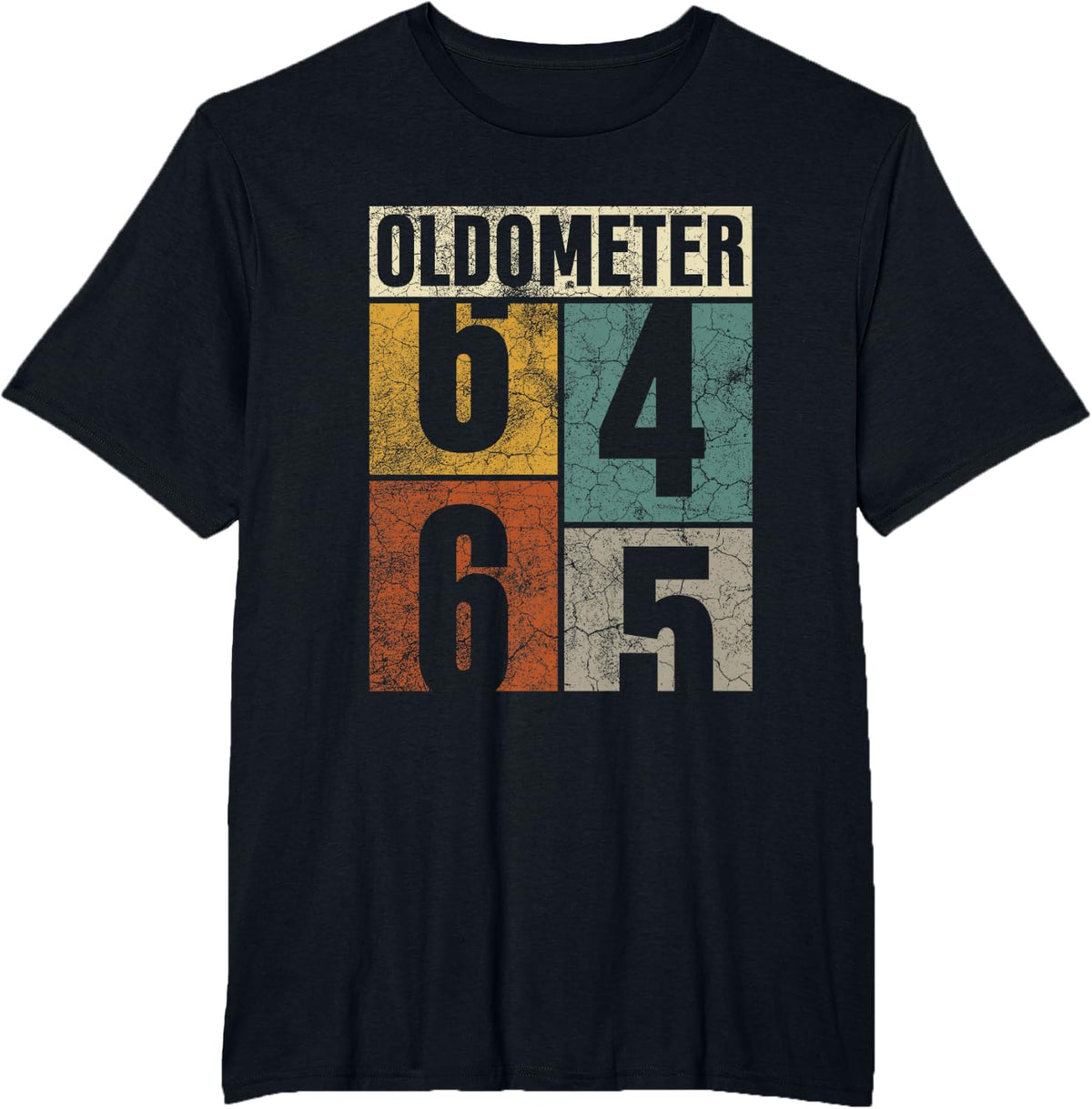 Oldometer 64-65 Legends Retro 65th Birthday Classic His/her T-Shirt - Black