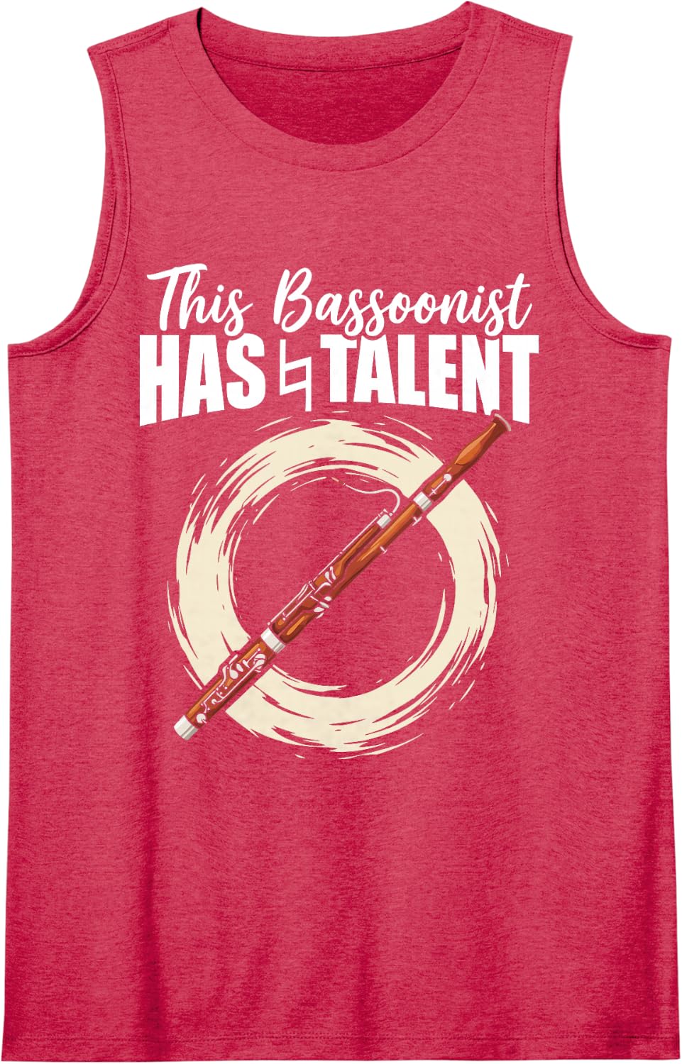 This Bassoonist Has Talent Proud Double Reed Musician Sleeveless Tank Top - Red