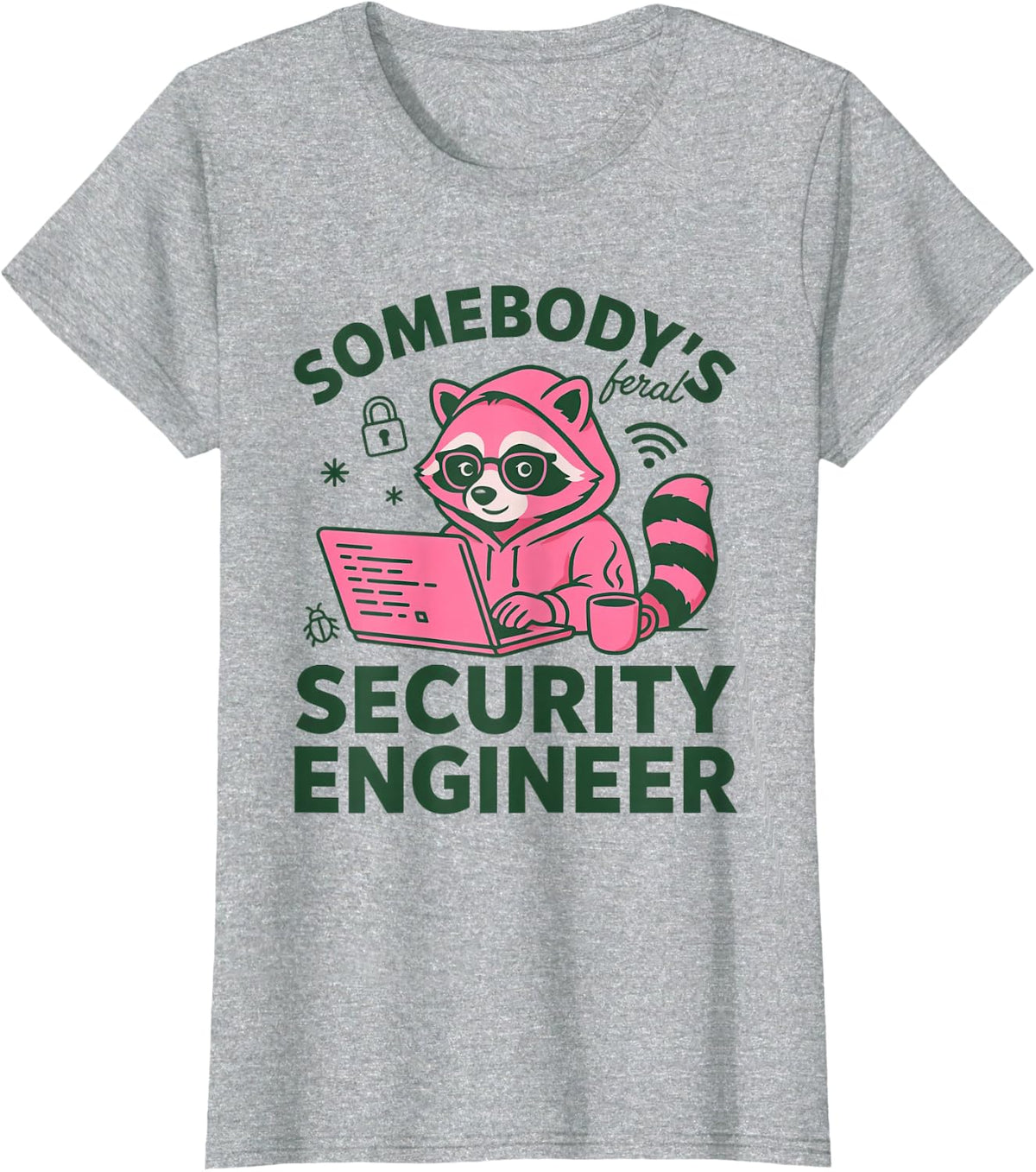Security Engineering Information SecOps Network Engineer T-Shirt - Heather Grey