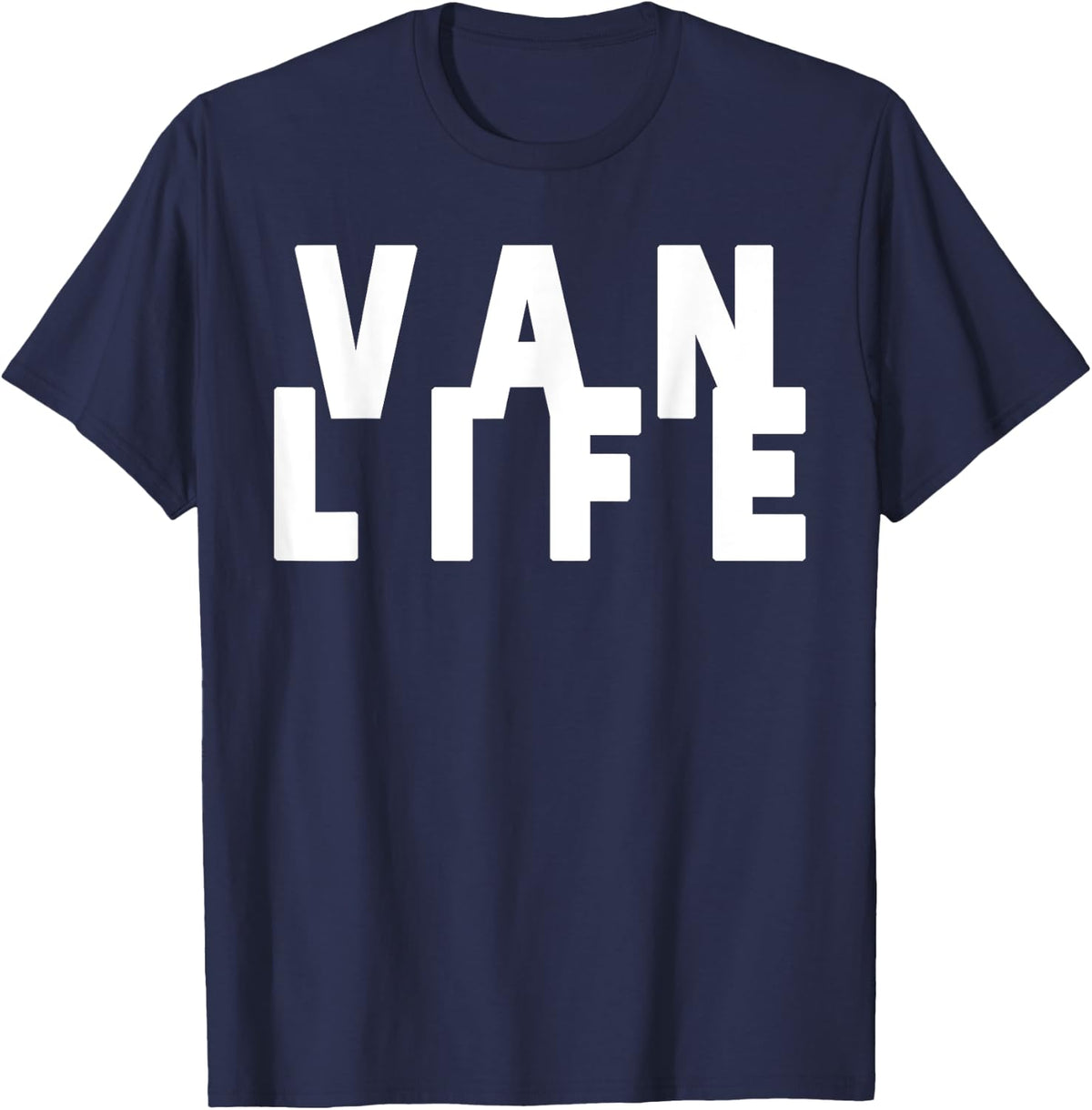 VAN LIFE SHIRT - CAMPER VAN TSHIRT - VAN DWELLER T SHIRT - Navy Blue