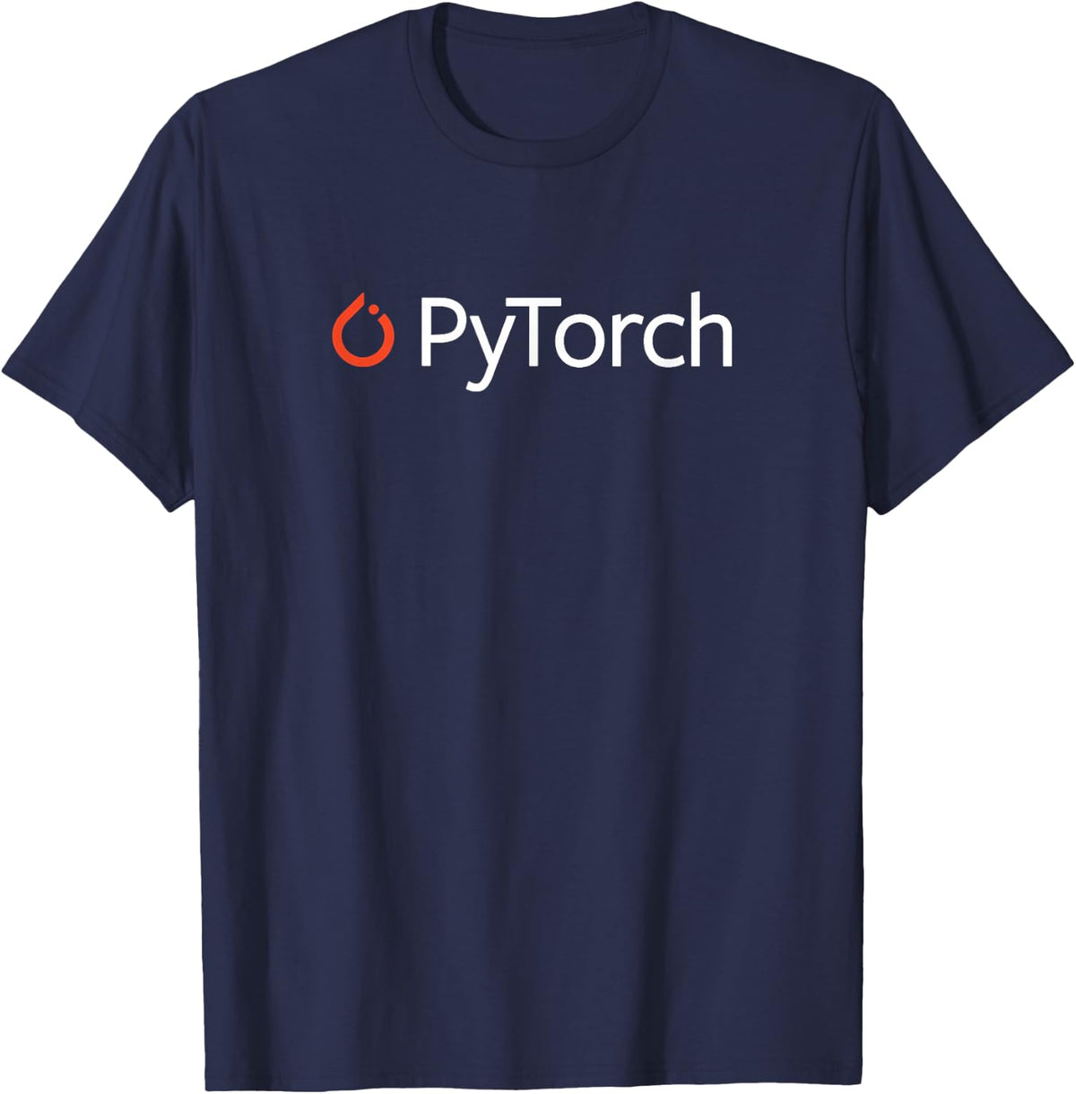 PyTorch Machine Learning T-Shirt for Developers and Coders Software Engineer Tee - Navy Blue