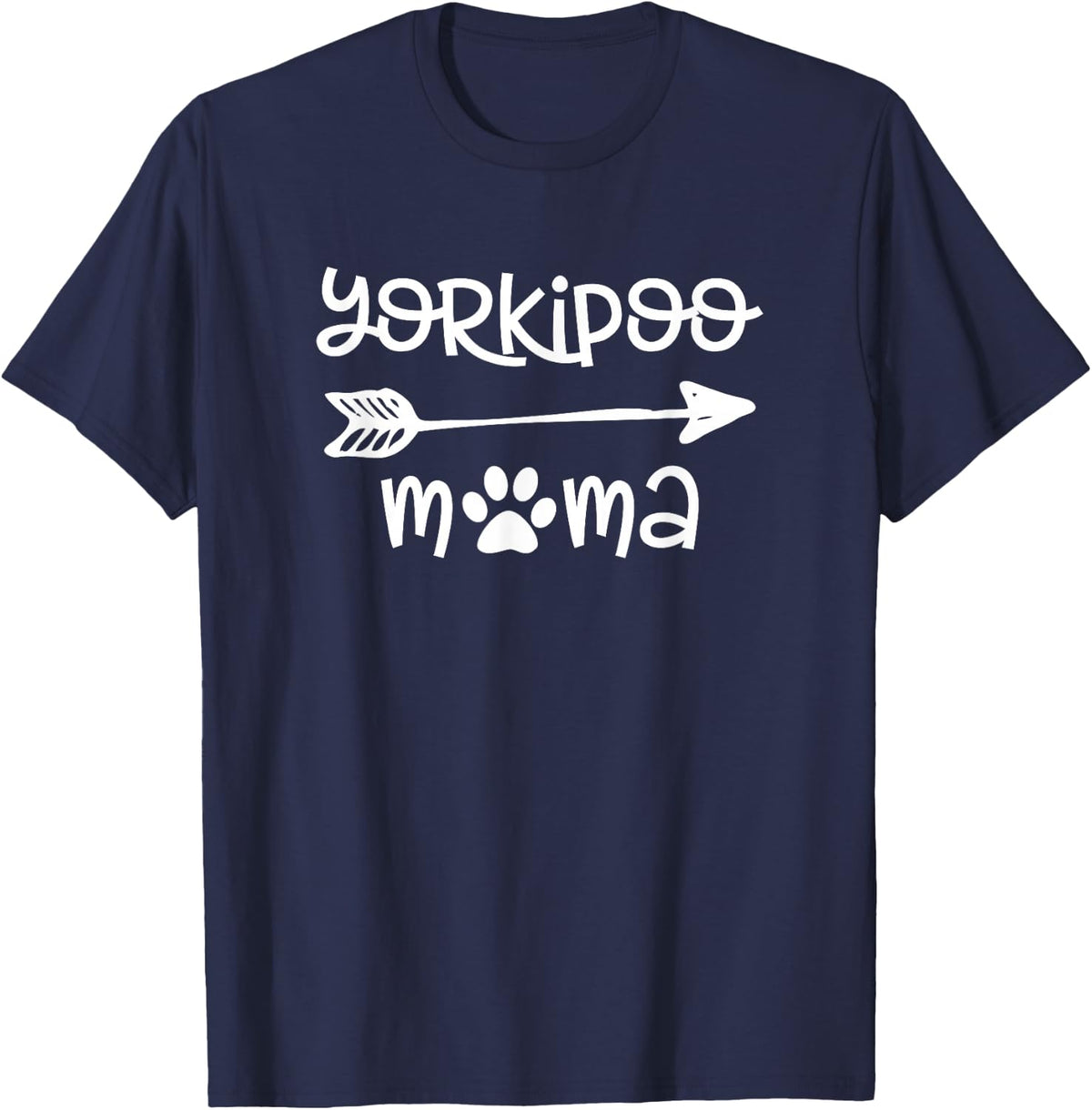 Yorkipoo Mom Owner Dog Breed Lover Quote Design Mama T-Shirt - Navy Blue