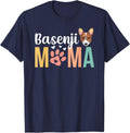 Basenji Mama Basenji Mom Basenji Owner Basenji Lover T-Shirt - Navy Blue