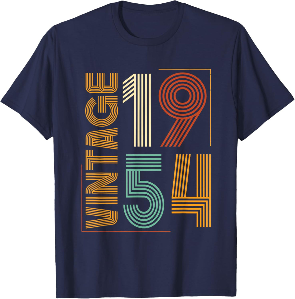Vintage 1954 Tshirt Men Limited Edition Bday 1954 Birthday T-Shirt - Navy Blue