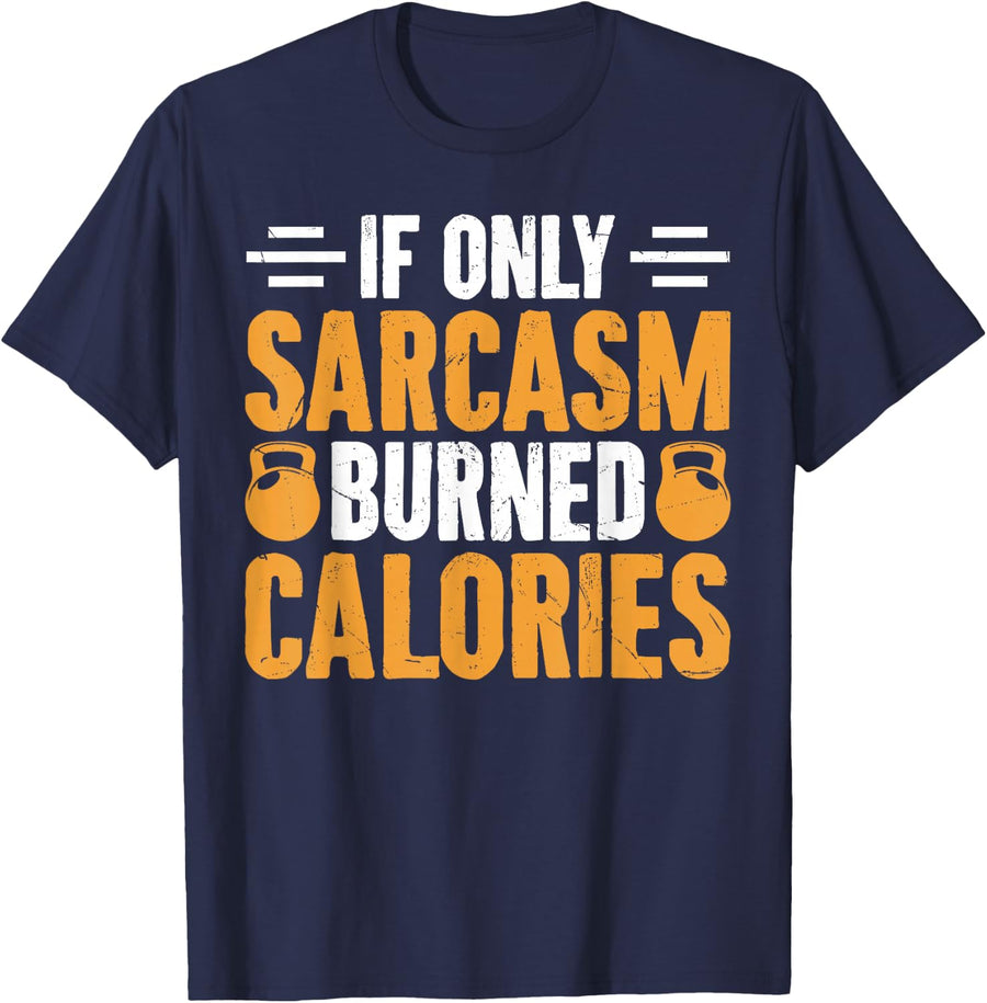 Funny Gym Sarcasm Fitness Bodybuilding Sports Weightlifters T-Shirt - Navy Blue