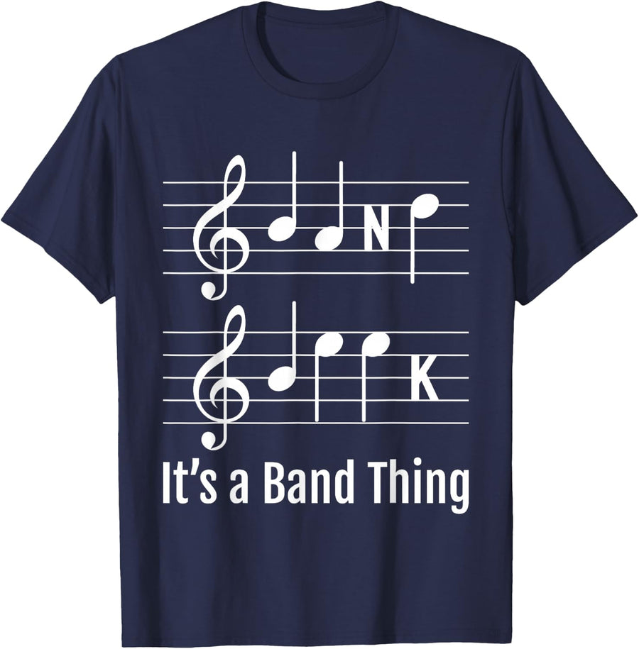 It's a Band Thing Funny Musician Marching Band T-Shirt - Navy Blue