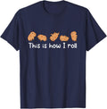 Capybara Lover Kids This is How I Roll Capybara T-Shirt Small - Navy Blue