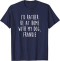 Frankie Dog Name T-Shirt Dog Gift T-Shirt - Navy Blue