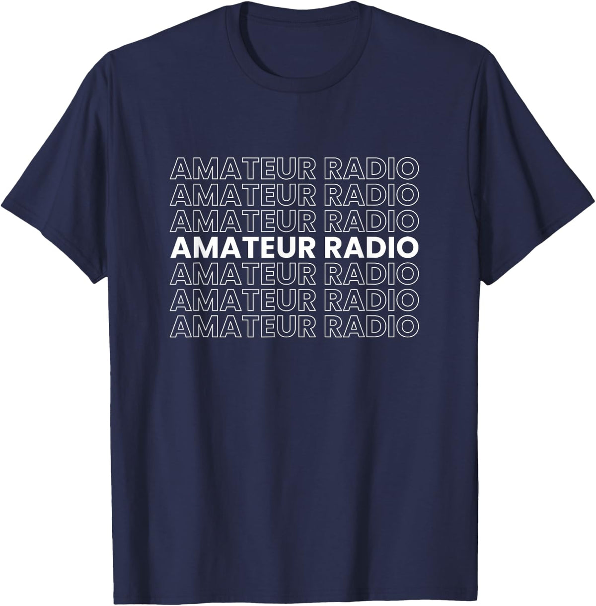 Amateur Radio Ham Radio Operator T-Shirt - Navy Blue
