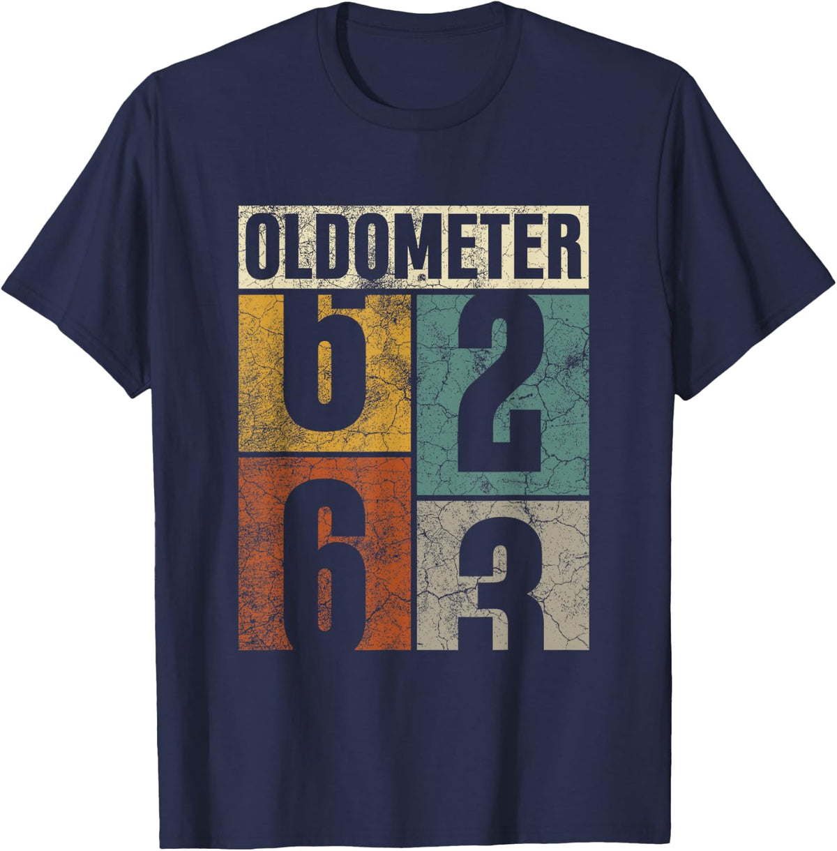 Oldometer 62-63 Legends Retro 63th Birthday Classic His/her T-Shirt - Navy Blue