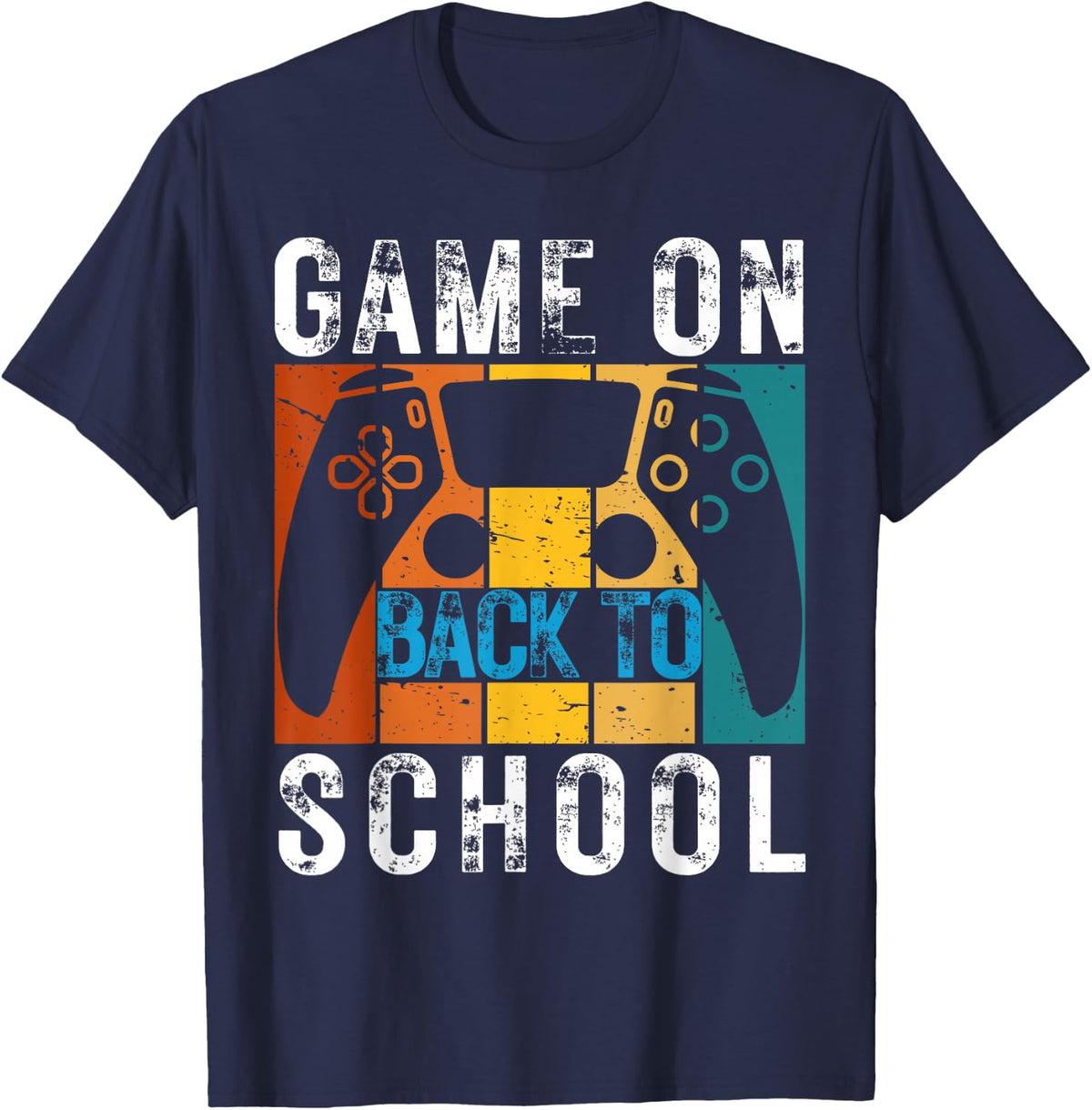 Game On Back To School Video Games Tee for Teachers & Kids T-Shirt - Navy Blue