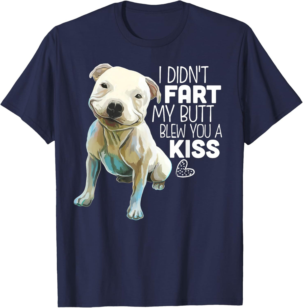 Pit Bull Shirt, Funny Dog Lover Gift T-Shirt - Navy Blue