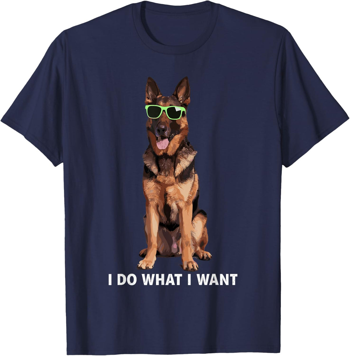 German Shepherd Design For Men Women German Shepherd Lovers T-Shirt - Navy Blue