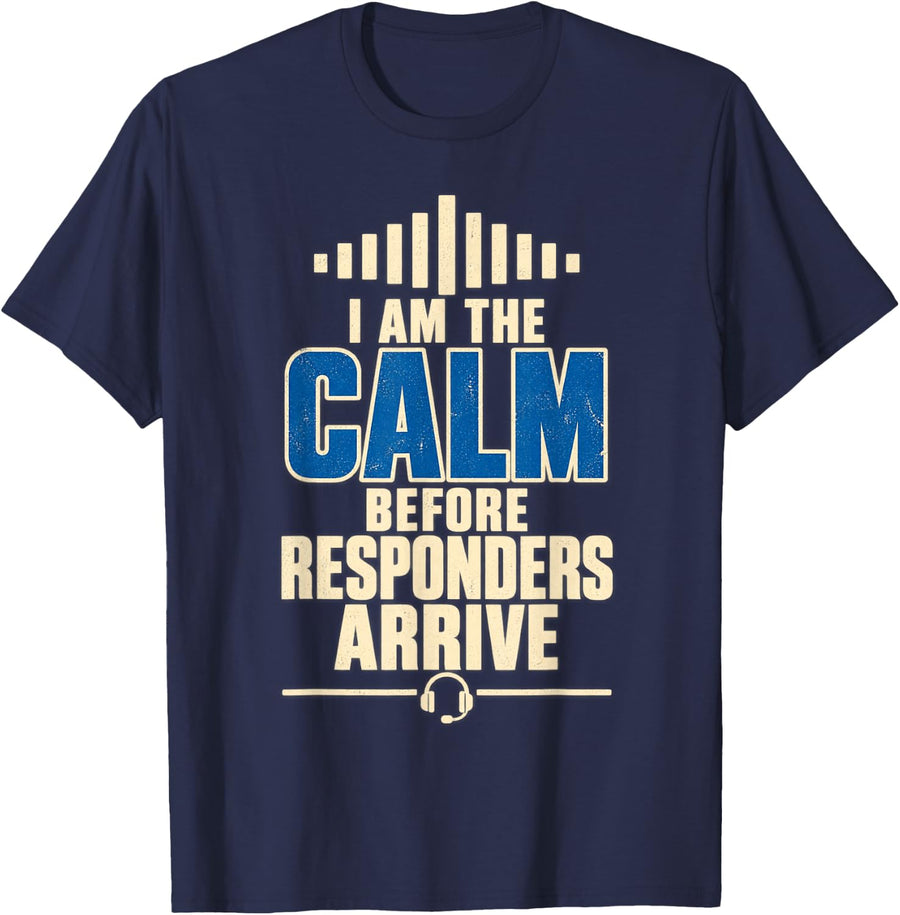 911 Dispatcher Emergency Dispatch Operator T-Shirt - Navy Blue
