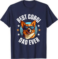 Pembroke Welsh Corgi - Best Corgi Dad Ever T-Shirt - Navy Blue