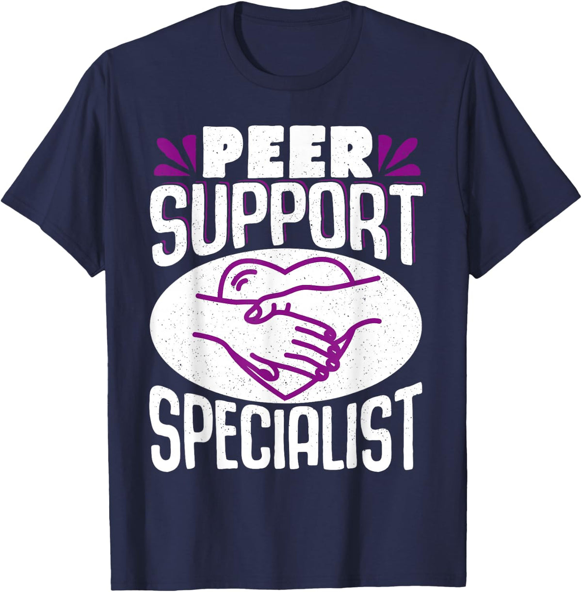 Peer Support Specialist T-Shirt - Navy Blue