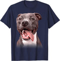 Perfect Present For Pitbull Lovers - Colorful Art Pitty Dog Men Women Kids T-Shirt - Navy Blue