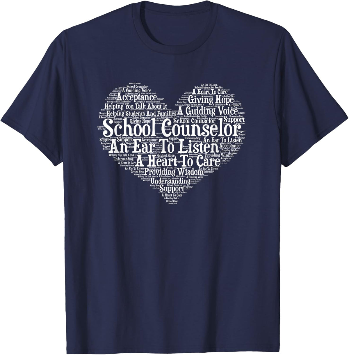 School Counselor Appreciation T-Shirt - Navy Blue