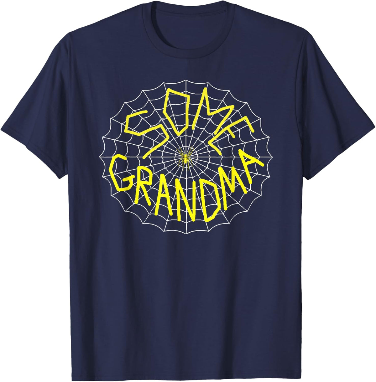 Some Grandma Charlotte's Spider Web T-Shirt Tee for Grandmother Literary Fans - Navy Blue