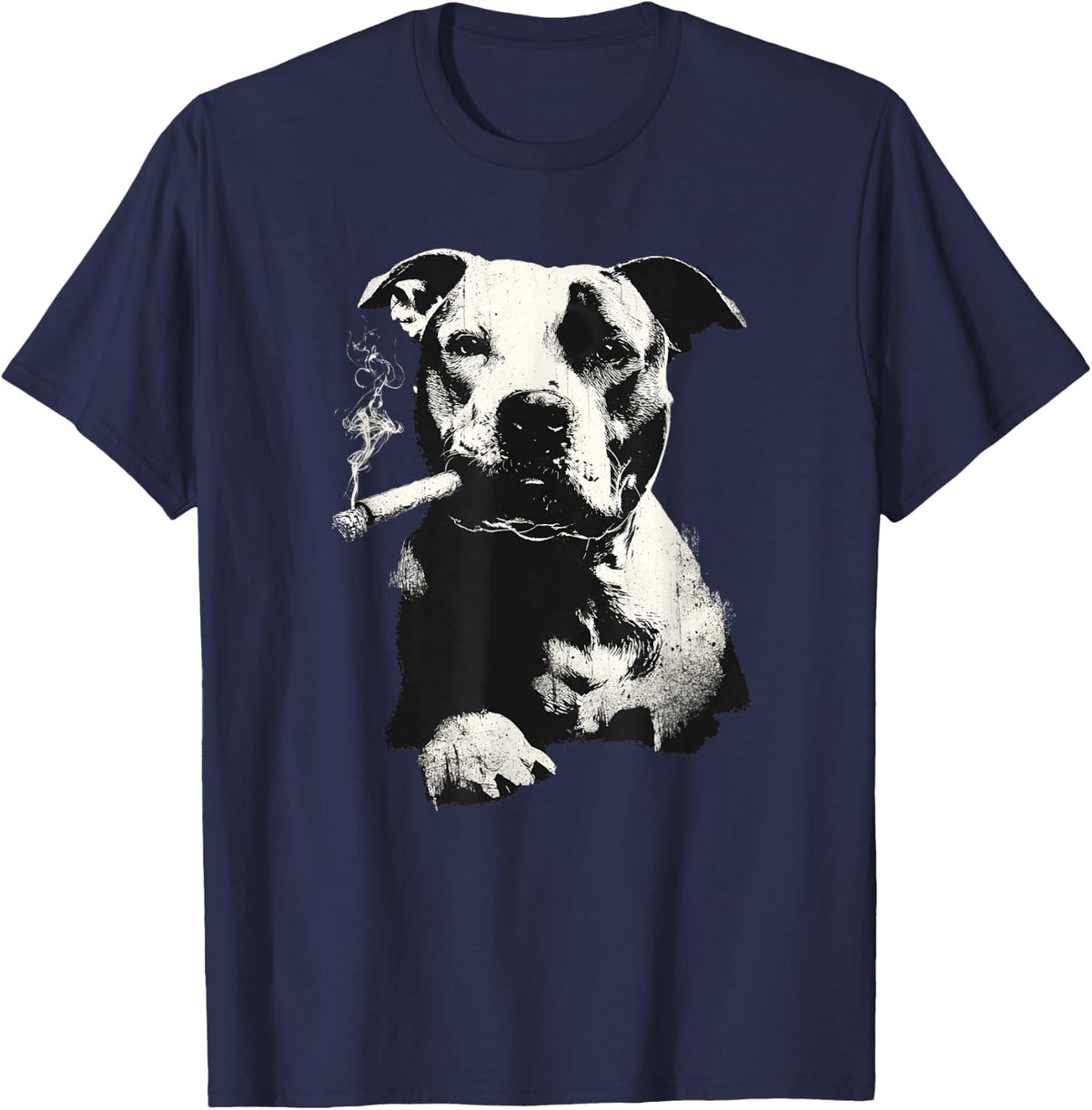 Pitbull Dog Owner for Mens Dad Father's Day T-Shirt - Navy Blue