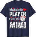 Proud Volleyball Mimi Of A Volleyball Player Mimi T-Shirt - Navy Blue