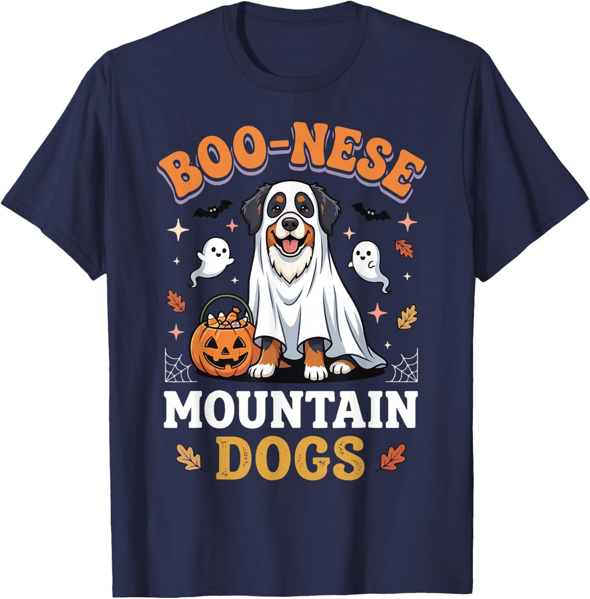 Boo-nese Mountain Dogs T-Shirt - Navy Blue