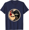 Guitarist Music Gift Yin Yang Guitar T-Shirt - Navy Blue