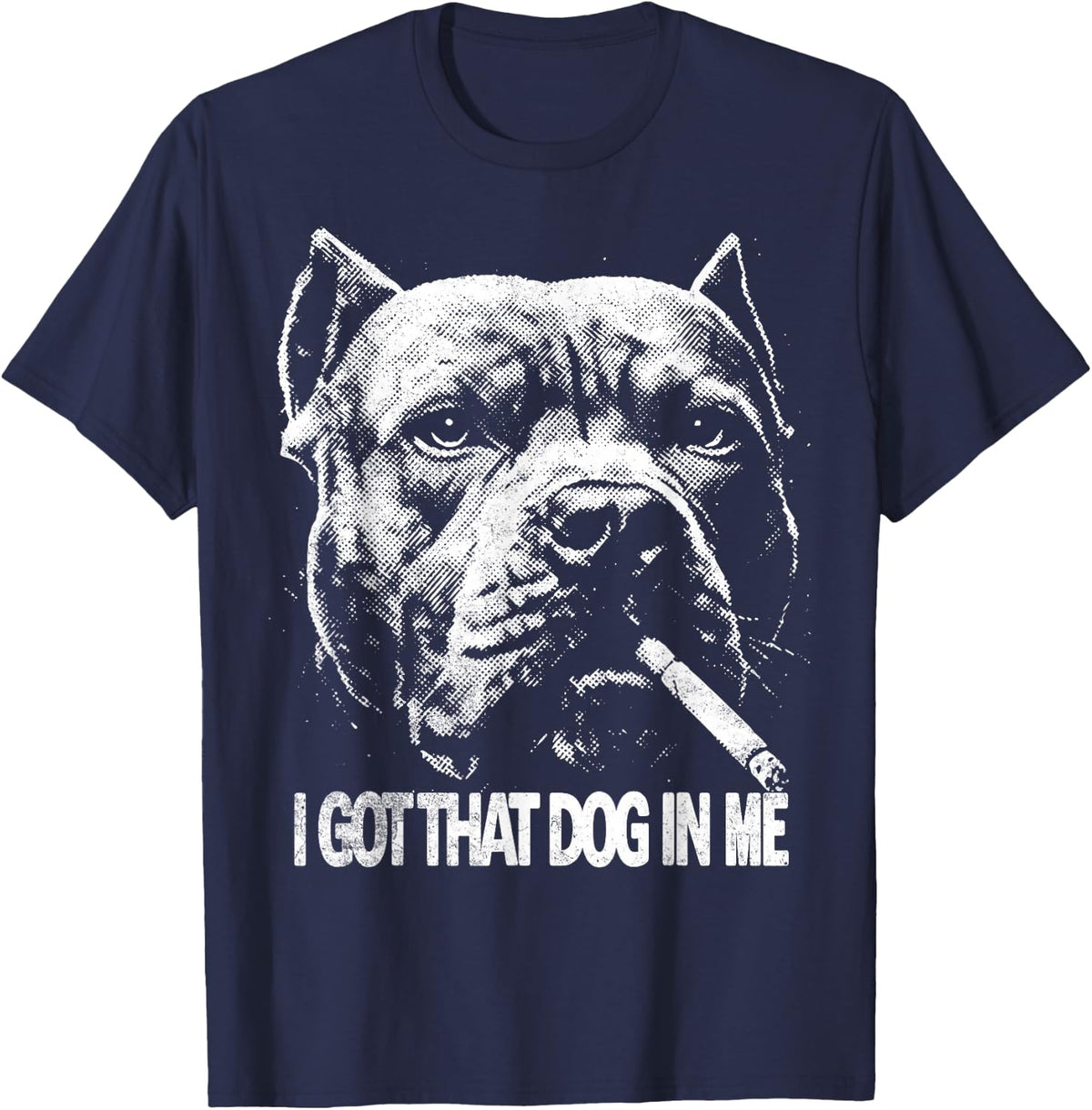 I Got That Dog in Me Pitbull T-Shirt - Navy Blue