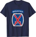 10th Mountain Division Veteran Fort Drum New York Gift Tee T-Shirt - Navy Blue