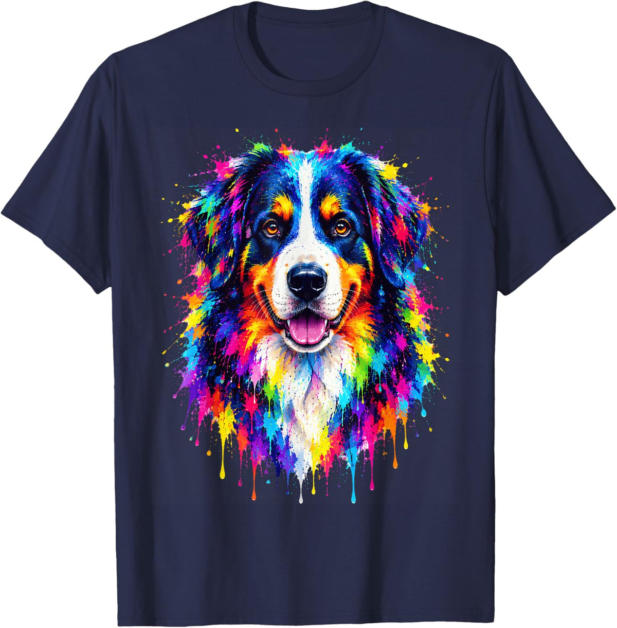 Bernese Mountain Dog Lover T-Shirt - Navy Blue