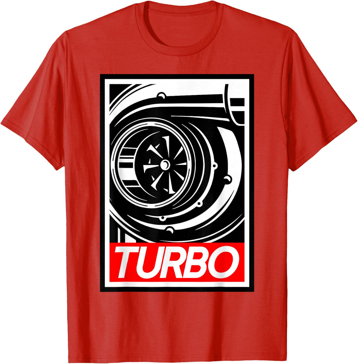 Turbo Tshirt For people who love boost, racing and drifting. T-Shirt - Red