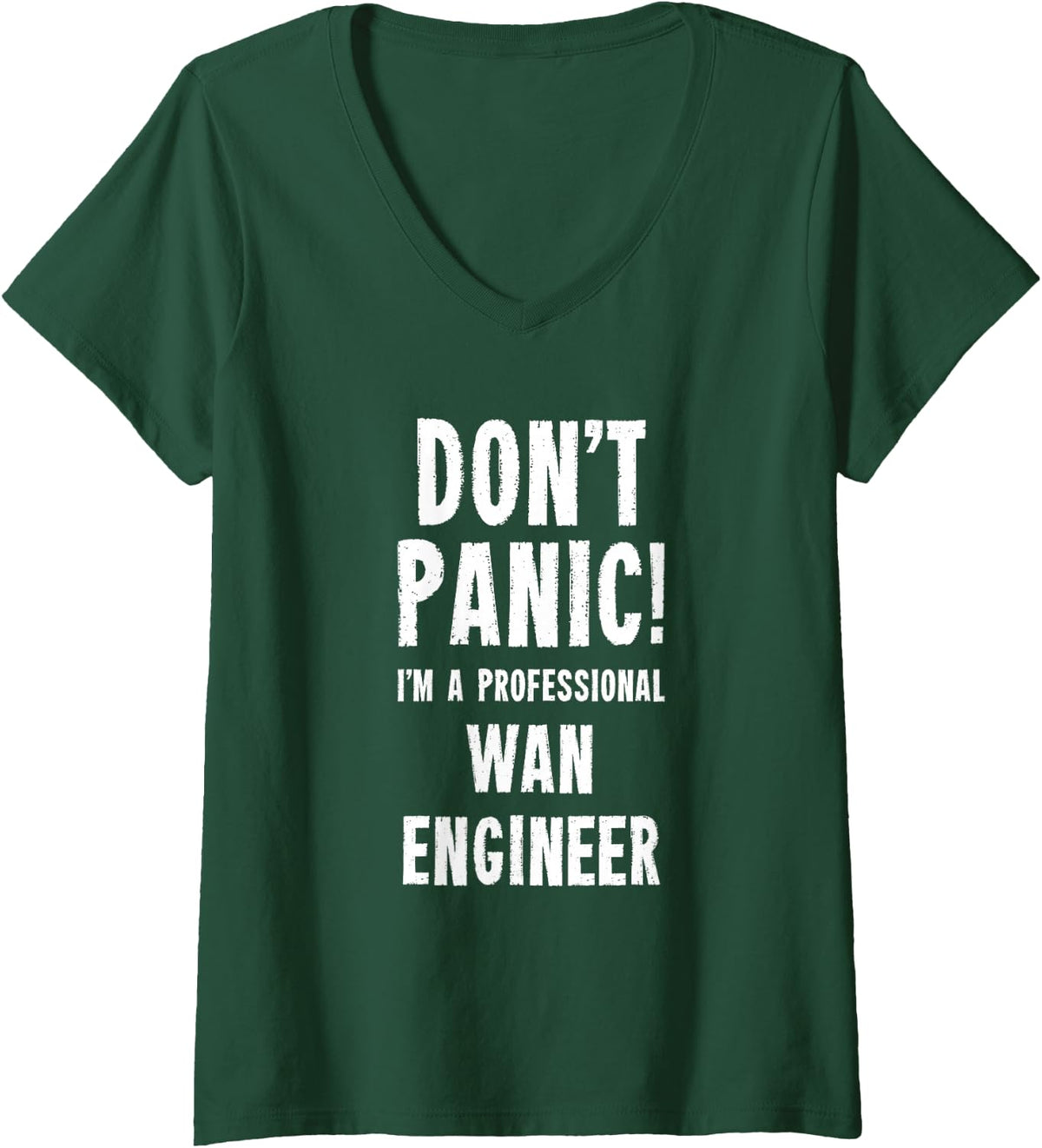 Women's WAN Engineer V-Neck T-Shirt - Dark Green