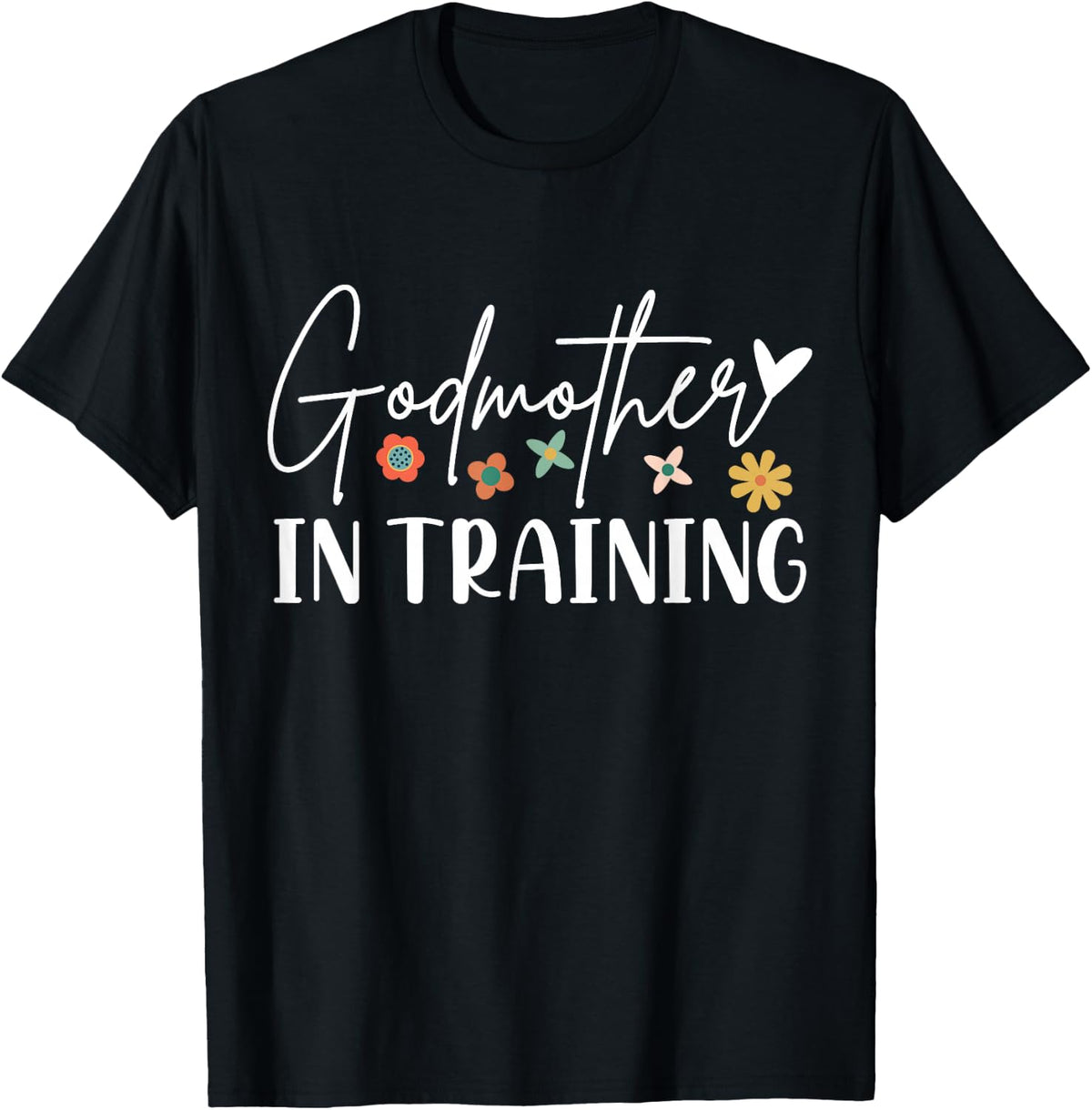 Godmother in Training Madrina Ninang Godmom Baptism T-Shirt - Black