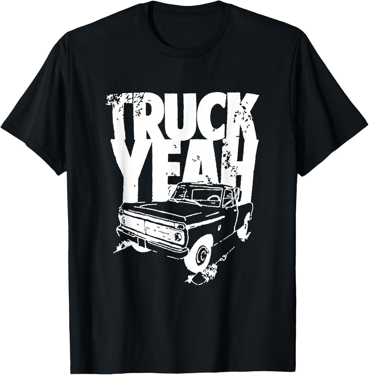 Truck Yeah Square Body Classic Vintage Squarebody Pickups T-Shirt - Black