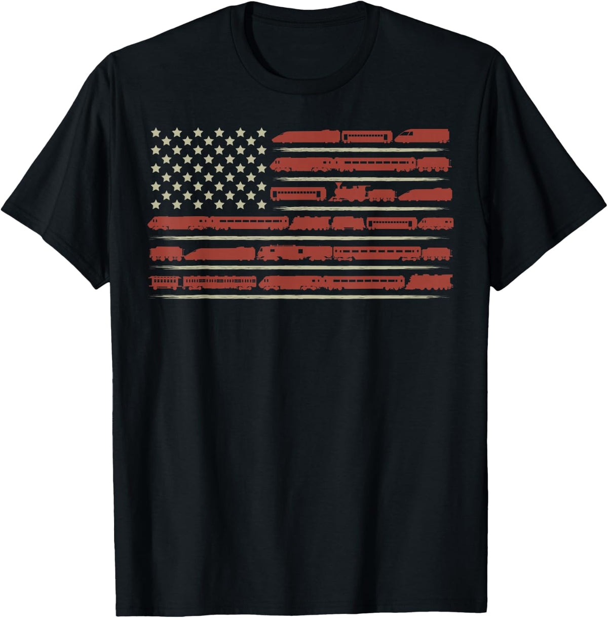 Funny Train Collector Gift Adults Conductor Model Railroad T-Shirt - Black