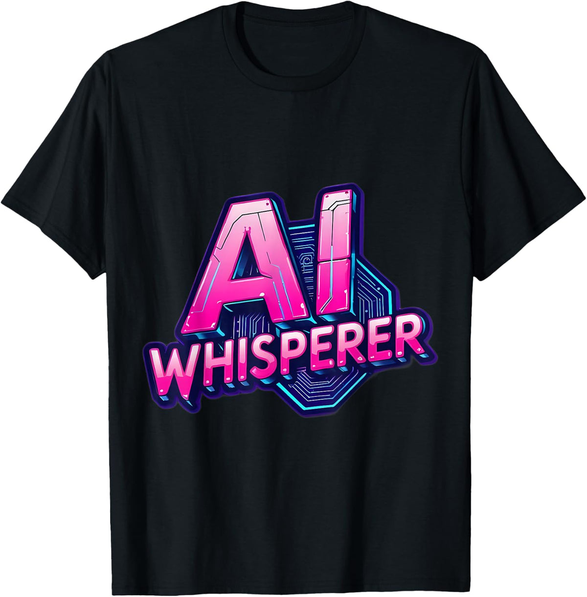 AI Whisperer Artificial Intelligence Engineer Specialist T-Shirt - Black