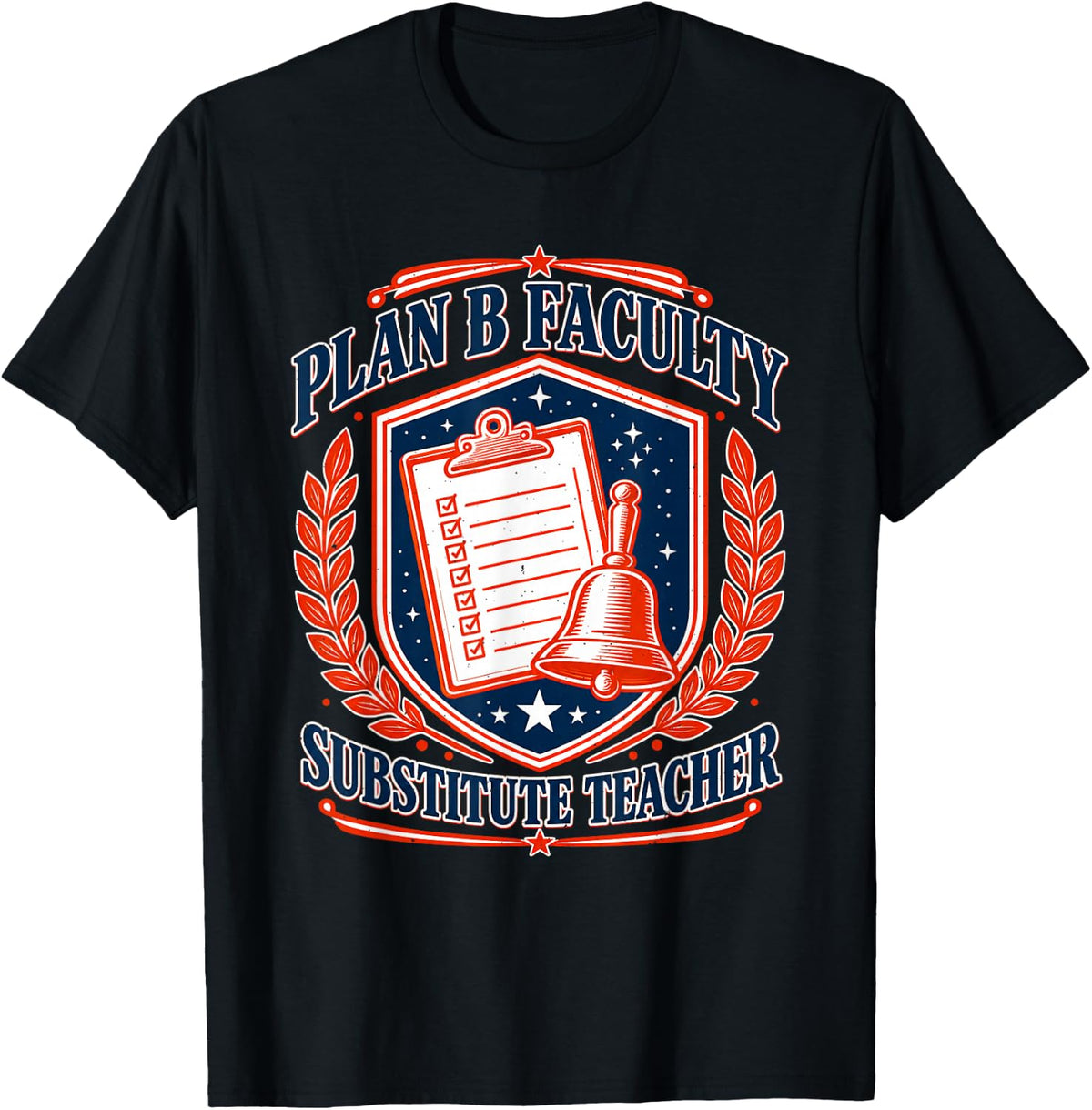 Faculty Substitute Teacher T-Shirt - Black