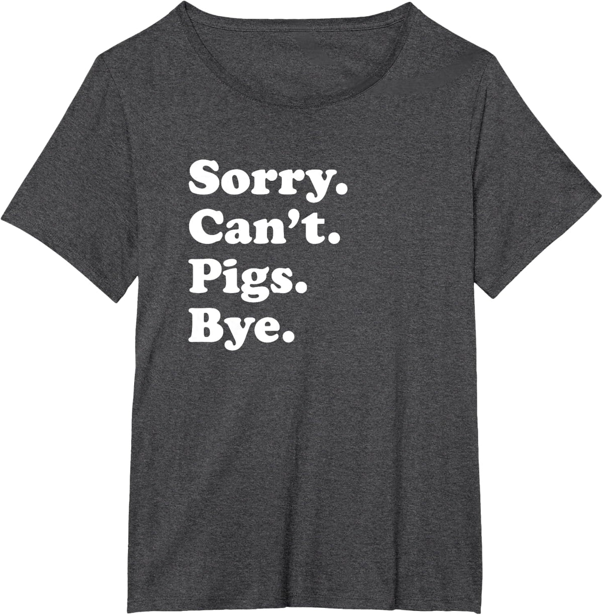 Funny Pig Lover Gift for Men Women Boys or Girls T-Shirt - Dark Heather Grey