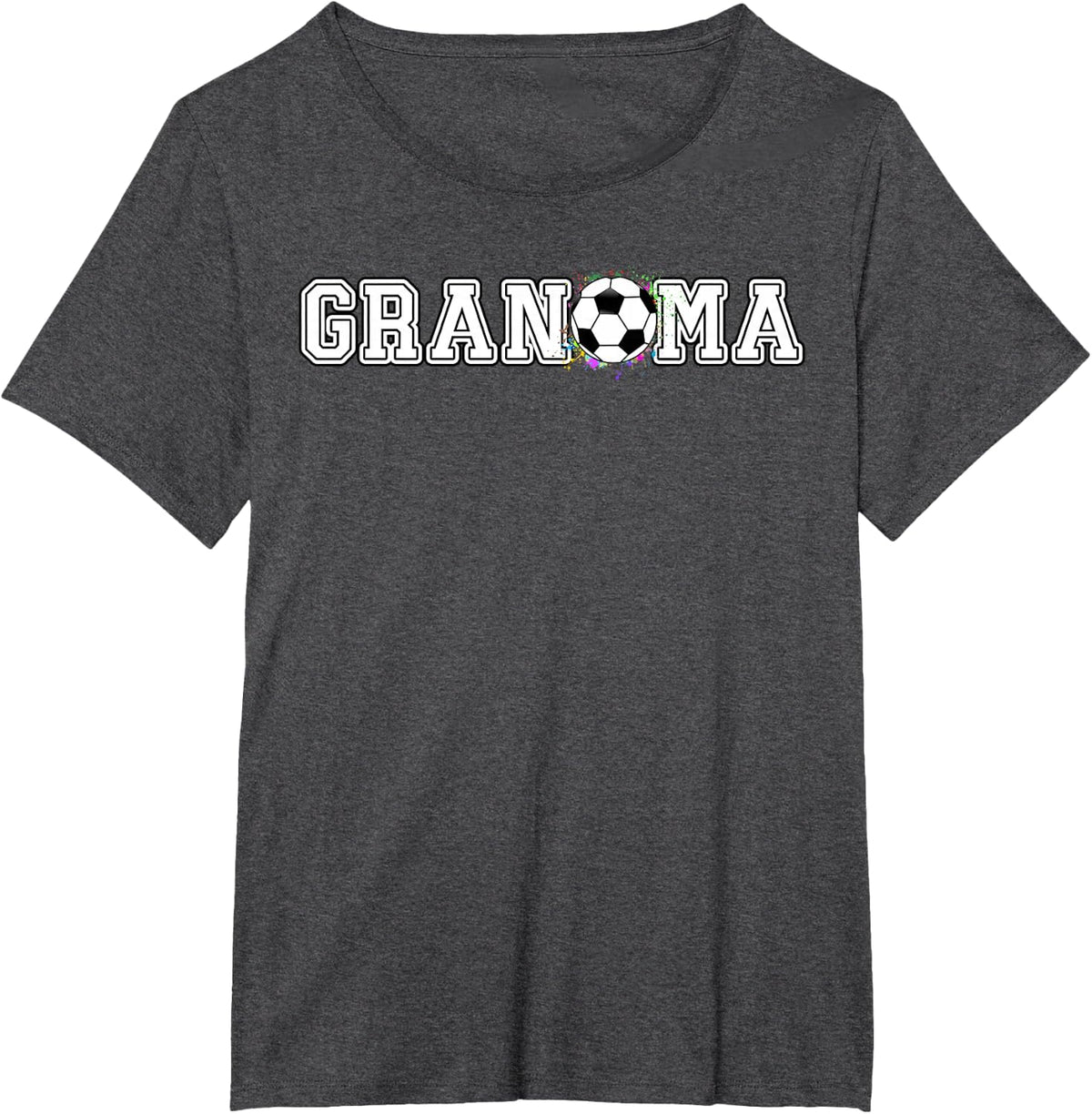 Soccer Grandma 1st Birthday T-Shirt - Dark Heather Grey