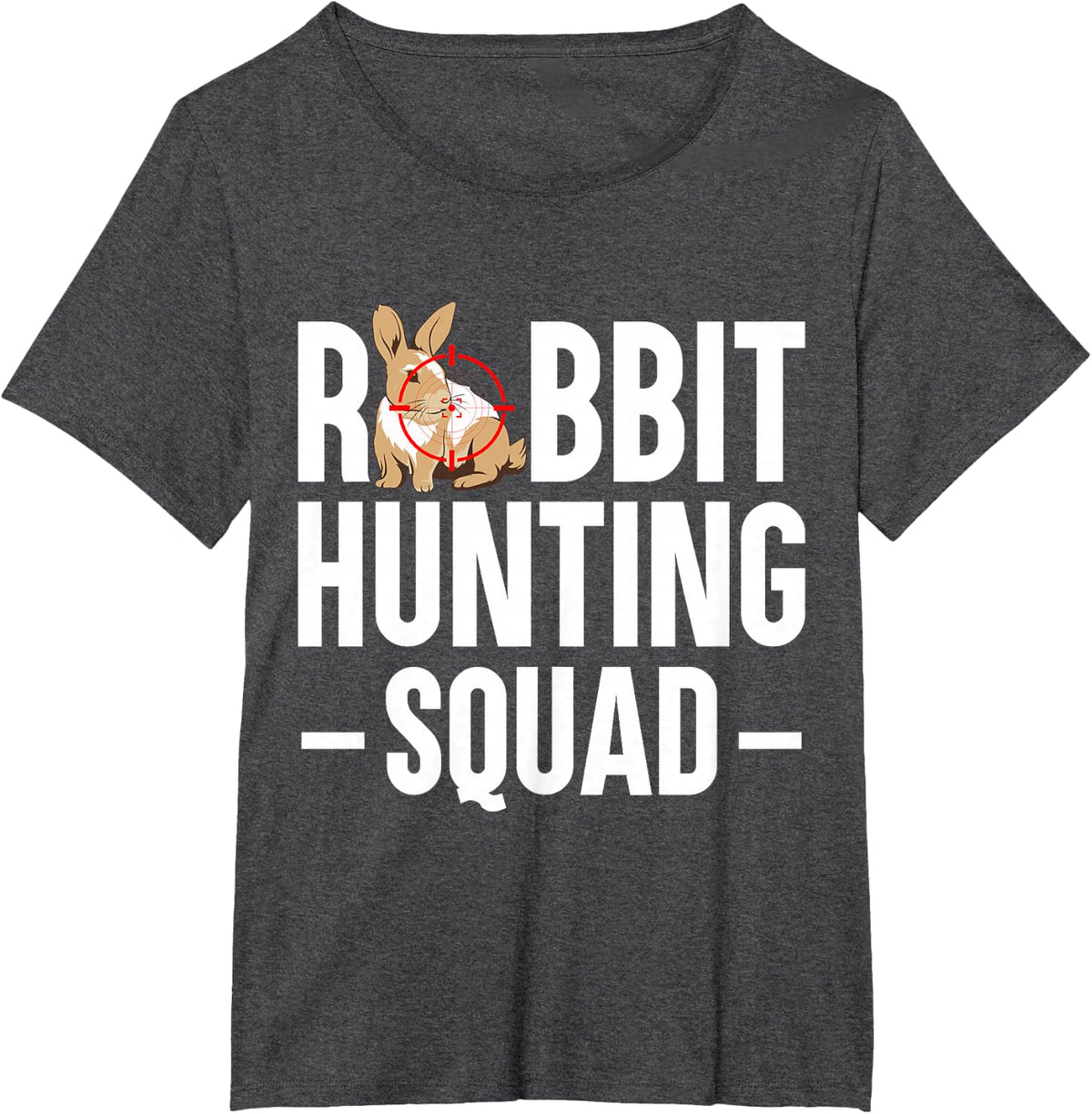 Rabbit Hunting Squad Cottontail Small Game Hunting T-Shirt - Dark Heather Grey