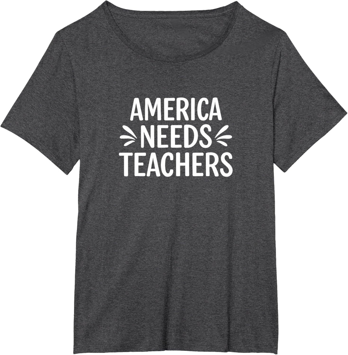 America Needs Teachers - T-Shirt - Dark Heather Grey
