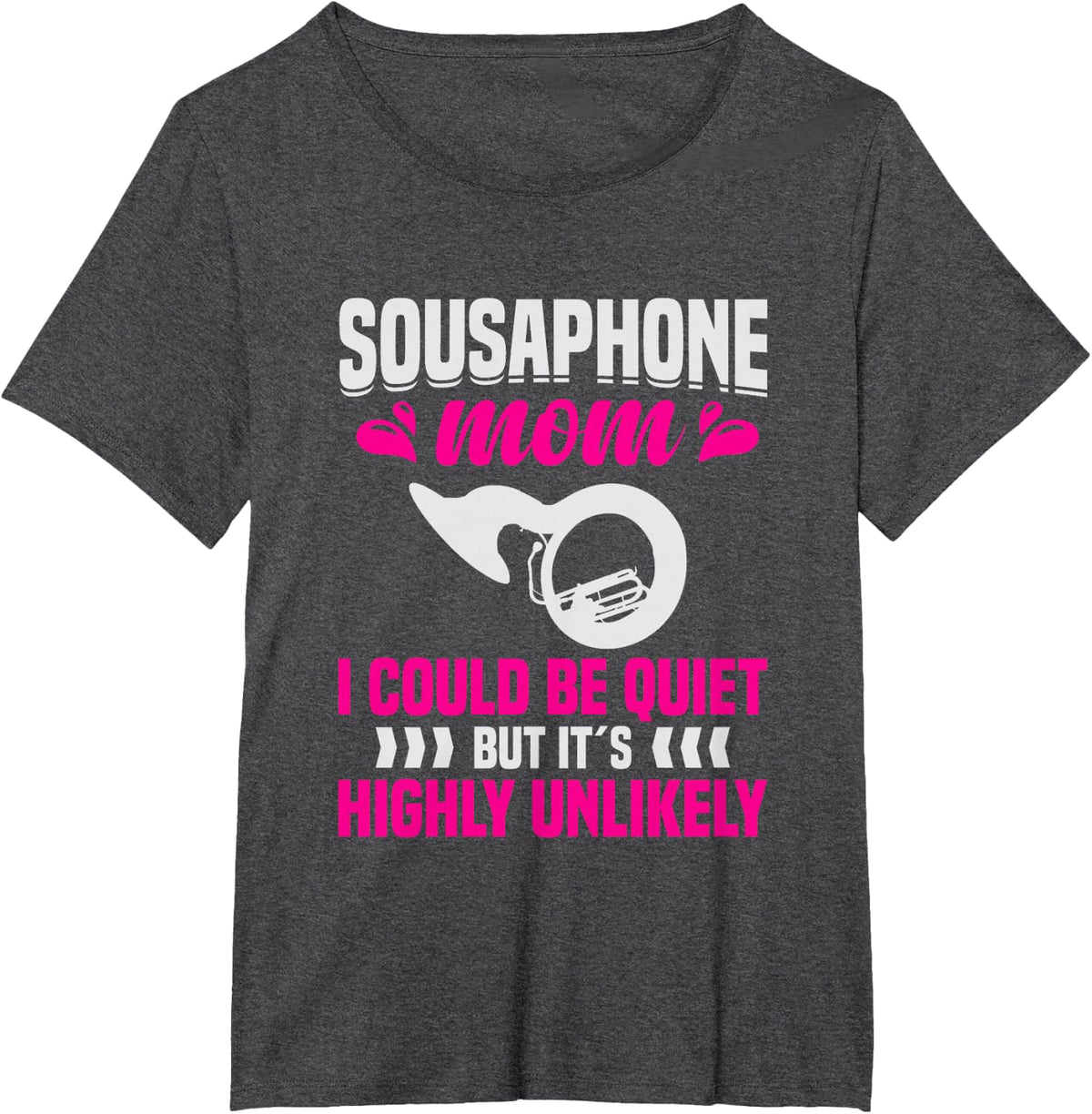 Sousaphonist Mom Marching Band Uniform Mama Sousaphone T-Shirt - Dark Heather Grey