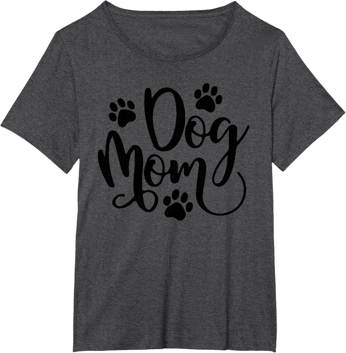 Dog Mom T-Shirt - Dark Heather Grey