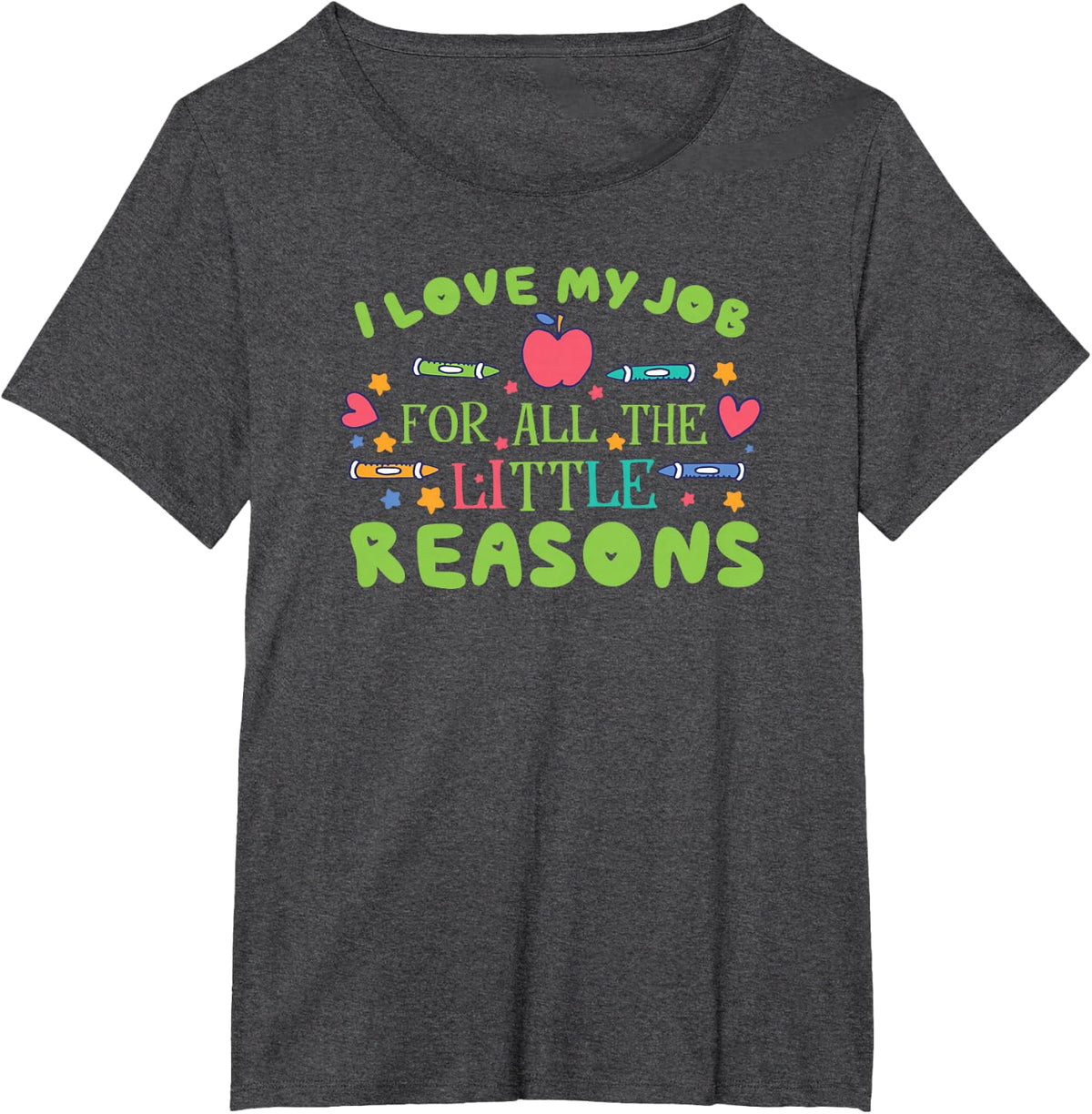 Cute Childcare Teacher T-Shirt - Dark Heather Grey