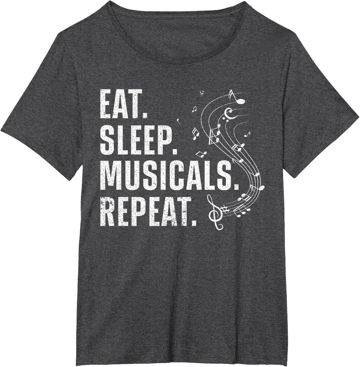 Cool Musical Design For Men Women Broadway Musical Theatre T-Shirt - Dark Heather Grey