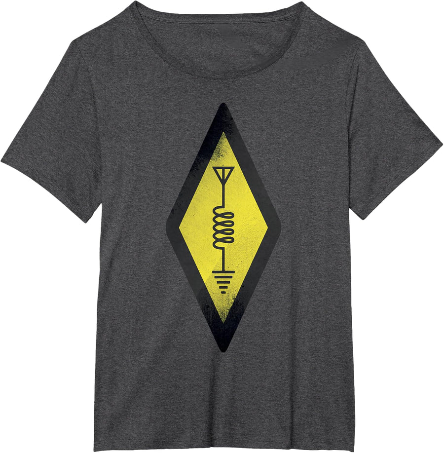 HAM Radio Shirt International Amateur Radio Symbol Cute Operator Gift Tee T-Shirt - Dark Heather Grey
