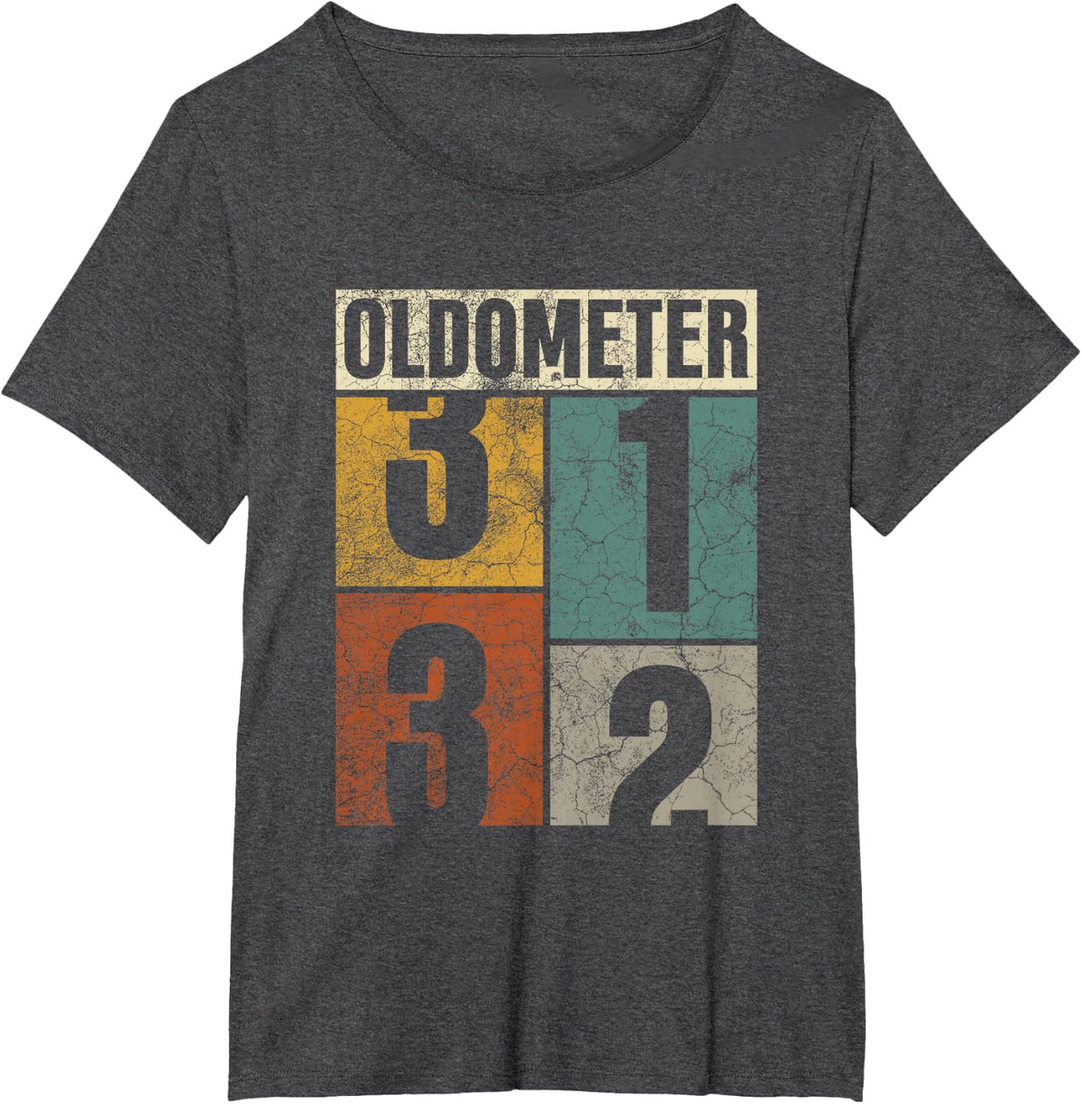 Oldometer 31-32 Legends Retro 32th Birthday Classic His/her T-Shirt - Dark Heather Grey