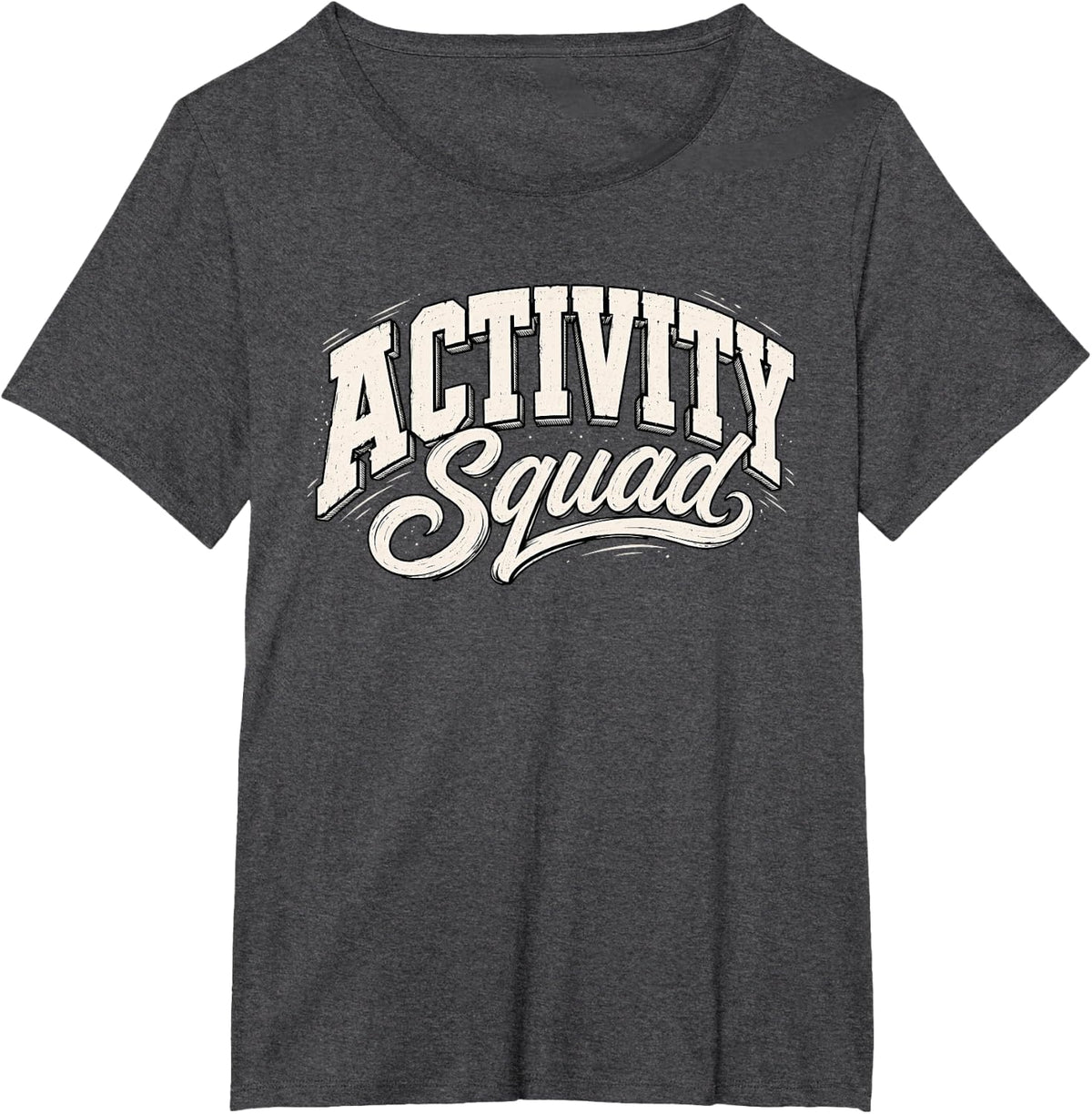 Vintage Activity Squad Teacher Assistant T-Shirt - Dark Heather Grey