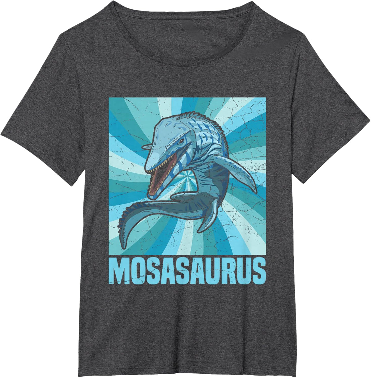 MOSASAURUS Quote for a Mosasaurus Fan T-Shirt - Dark Heather Grey